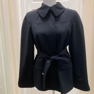 Ellen Tracy Navy Blue Wool Jacket